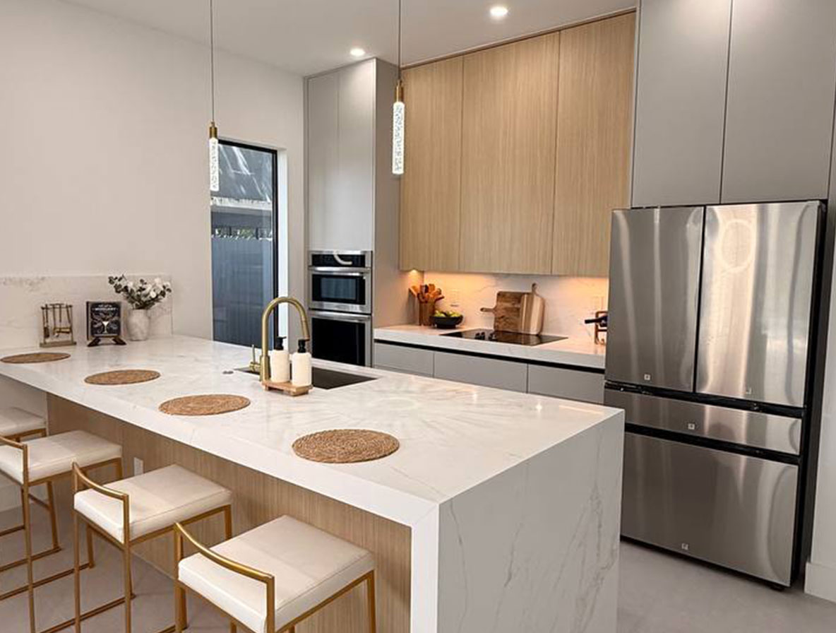 Brickell Modern Estate Light Oak Kitchen