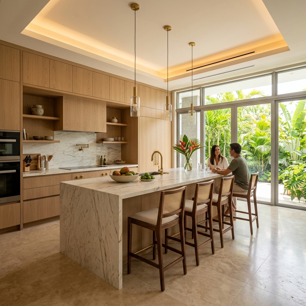 Medium Kitchen Townhouse Remodel Example